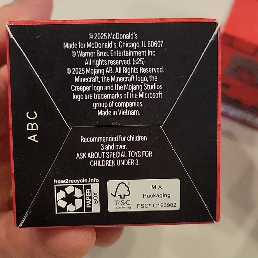 Free With Purchase Minecraft Redstone Block & Creeper Set